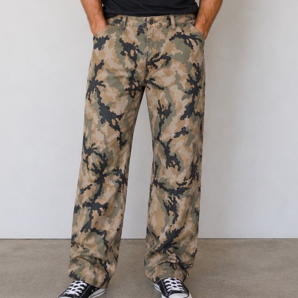 Levi's Men's 36x34 Camo Pants Straight Leg Military Utility Hunting Workwear